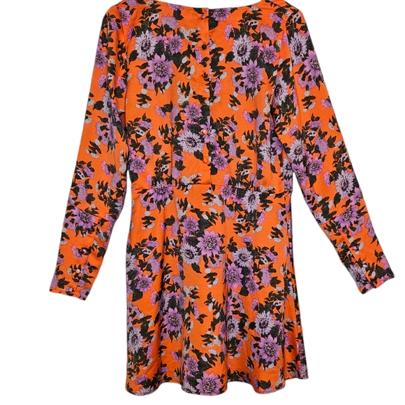 Free People Parker Floral Long Sleeve Dress size 8 - Picture 3 of 9